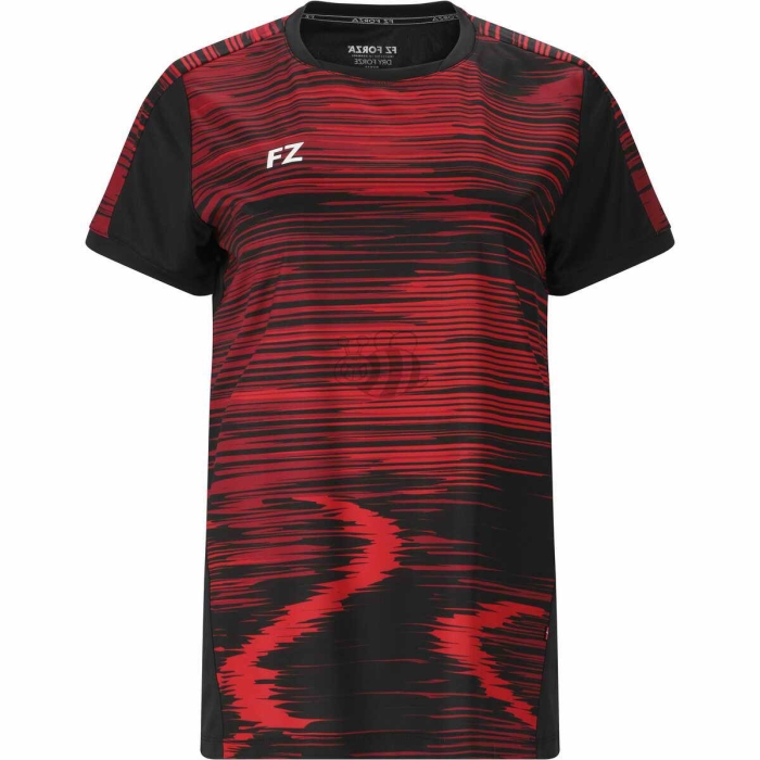 Forza-T-shirt-CL2605-W-Black/Red-Lady-1
