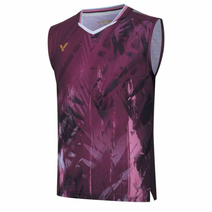 Victor-T-shirt-T-55001-D-Red-Sleeveless-1