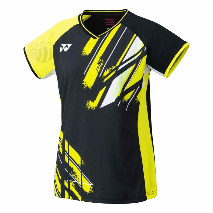 Yonex-T-shirt-20640-Black/Yellow-Lady-1