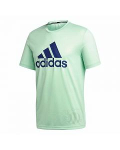 small-ADIDAS-T-SHIRT-BADMINTON-LOGO-TEE-M-GREEN-1