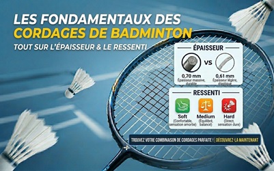 Les fondamentaux des cordages de badminton